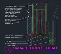 Image result for Garage Door Header Detail