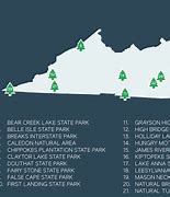 Image result for Map of Virginia State Parks