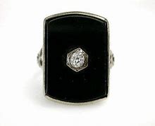 Image result for Art Deco Onyx Ring