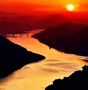 Image result for Sunset River Moon