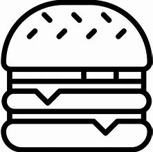 Image result for Cut in Half Cheeseburger SVG