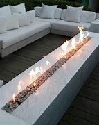 Image result for Long Fire Pit Glass Tables