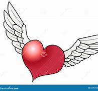 Image result for Flying Heart Drawing