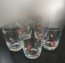 Image result for Murano Millefiori Drinking Glasses