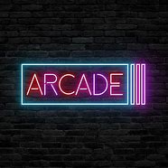 Image result for Arcade Sign Neon Green