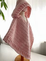 Image result for Long Hooded Poncho Pattern