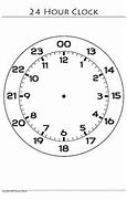 Image result for 24 hour clock face printable