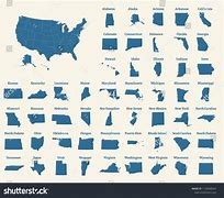 Image result for Outline of USA with States