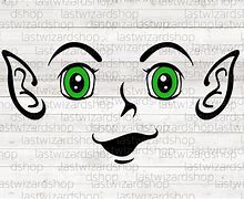 Image result for Elf Face Outline SVG