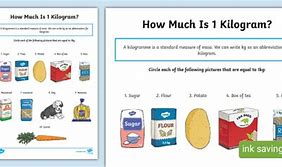 Image result for How Much Is One Kilogram