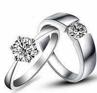 Image result for Moissanite Rings in White Gold