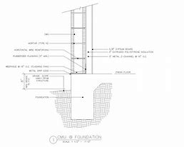 Image result for CMU Wall Section Detail