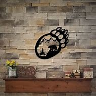 Image result for Rustic Cabin Metal Wall Art