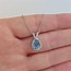 Image result for Aquamarine and Diamond Pendant Necklace