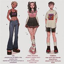 Image result for Y2K Anime Drawings