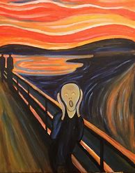 Image result for The Scream Framed