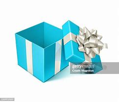 Image result for Blue Open Gift Box