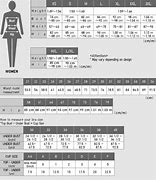 Image result for Sizing Chart Cm