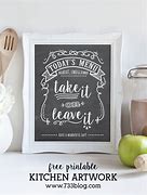 Image result for Chalkboard Art Prints Kitchen