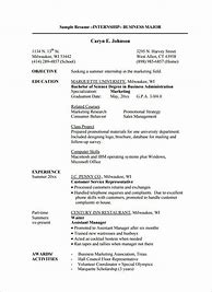 Image result for Internship Resume Template