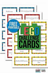 Image result for Free Printable LEGO Challenge Cards