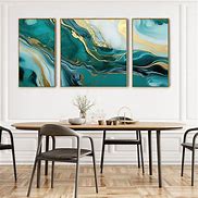 Image result for Extra Wide Canvas Teal Wall Art