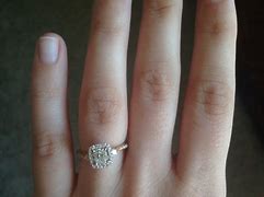 Image result for 1 Carat Engagement Ring On Finger