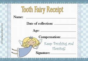 Image result for Tooth Fairy Certificate Printable PDF