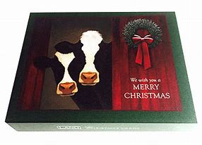 Image result for Cow Christmas Cards Boxed