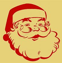 Image result for Santa Face Stencil