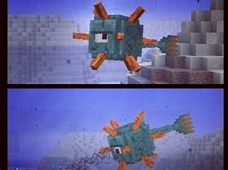 Image result for Minecraft Guardian Mob Realistic Drawing