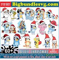 Image result for Bluey Christmas SVG