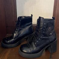 Image result for Platform Combat Boots