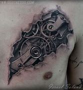 Image result for Mechanical Chest Tattoo