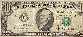 Image result for Vertical 10 Dollar Bill