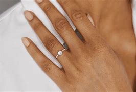 Image result for 1 Carat Engagement Ring On Finger