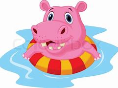 Image result for Cartoon Hippo Out of Water