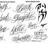 Image result for Tattoo Lettering Fonts Cursive