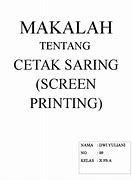 Image result for Teknik Cetak Sablon