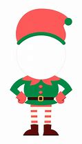 Image result for Christmas Elf Face Cutouts