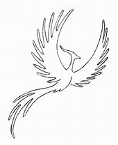 Image result for Cool Outline Phoenix Wing