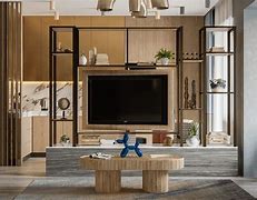 Image result for Modern Room Divider with TV