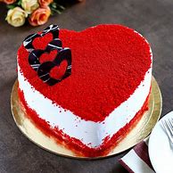 Image result for Red Velvet Cake Heart Shape