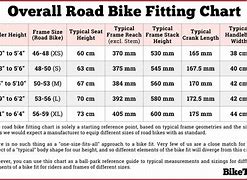 Image result for Bike Fitting Chart