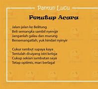 Image result for Pantun Penutup PPT Lucu