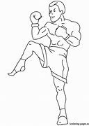 Image result for Kickboxing Drawing