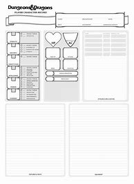 Image result for Kids Dnd Character Sheet