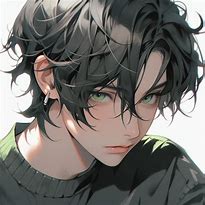 Image result for Anime Boy with Green Eyes