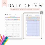 Image result for Nutrition Diary Template