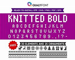 Image result for Knitted Font